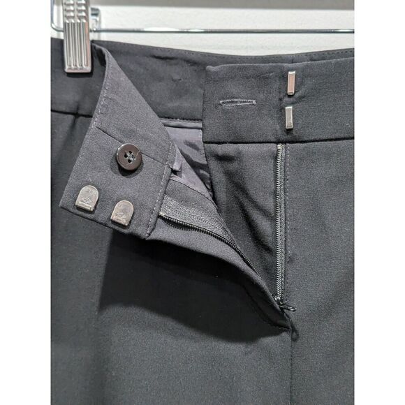 Lafayette 148 Back High Waist Wide Leg Wool Crepe Office Dress Trouser Pants, 4 - Picture 6 of 11